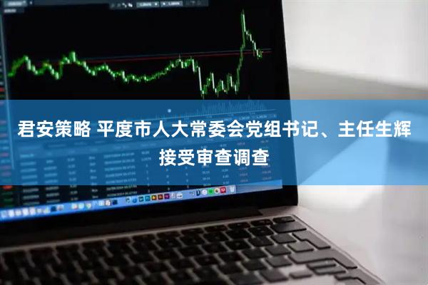 君安策略 平度市人大常委会党组书记、主任生辉接受审查调查
